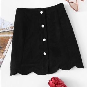 Black Button Up Skirt